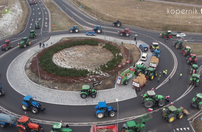 Warmińsko-mazurscy rolnicy dołączają do protestów